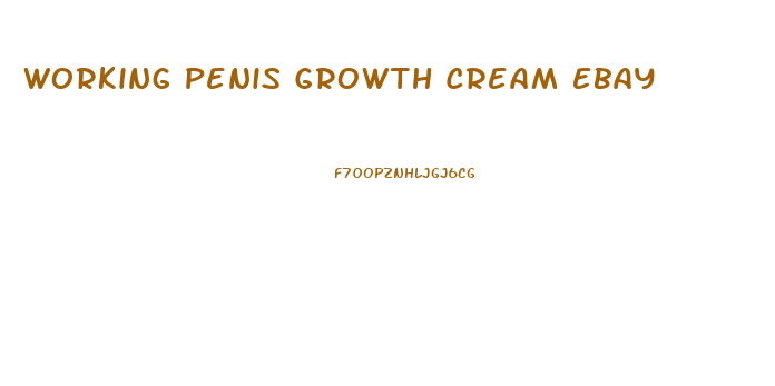 Working Penis Growth Cream Ebay