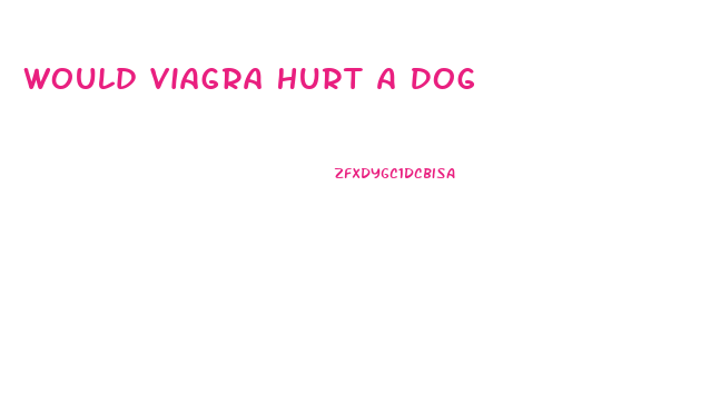 Would Viagra Hurt A Dog