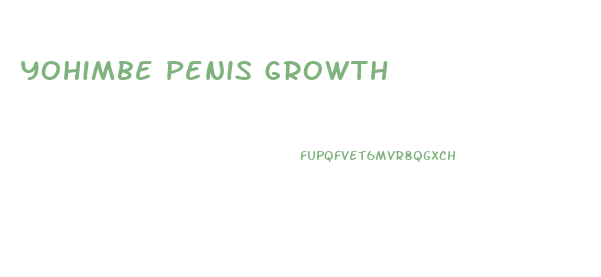 Yohimbe Penis Growth