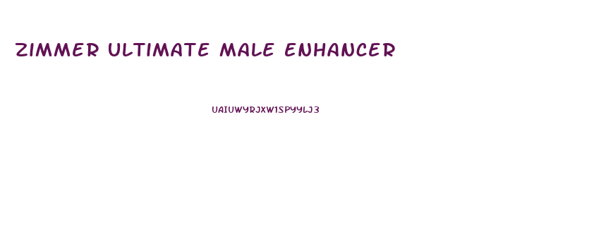 Zimmer Ultimate Male Enhancer