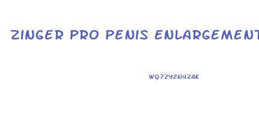Zinger Pro Penis Enlargement