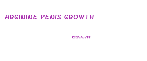 arginine penis growth