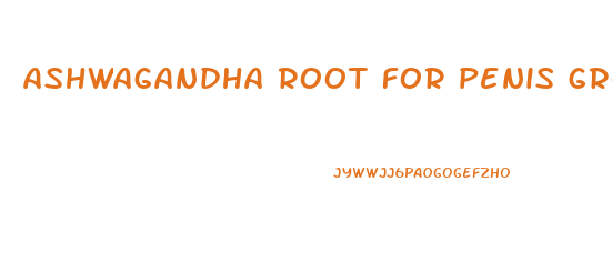 ashwagandha root for penis growth