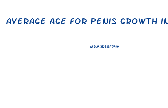 average age for penis growth in puberty