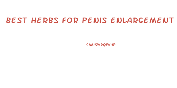 best herbs for penis enlargement