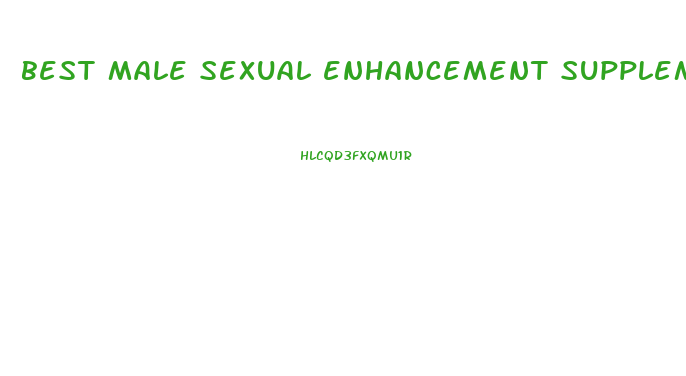 best male sexual enhancement supplement