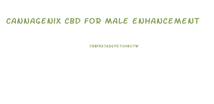 cannagenix cbd for male enhancement