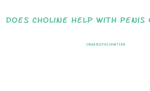 does choline help with penis growth