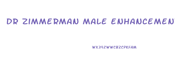 dr zimmerman male enhancement