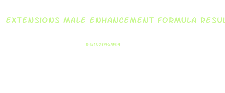 extensions male enhancement formula results