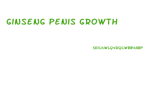 ginseng penis growth