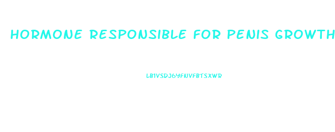 hormone responsible for penis growth