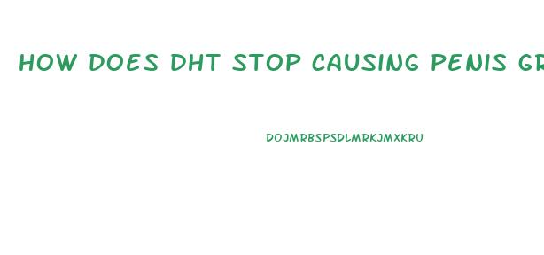 how does dht stop causing penis growth