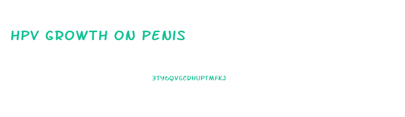 hpv growth on penis