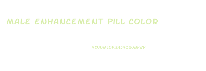 male enhancement pill color