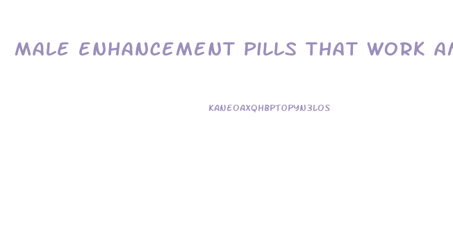 male enhancement pills that work amino acid