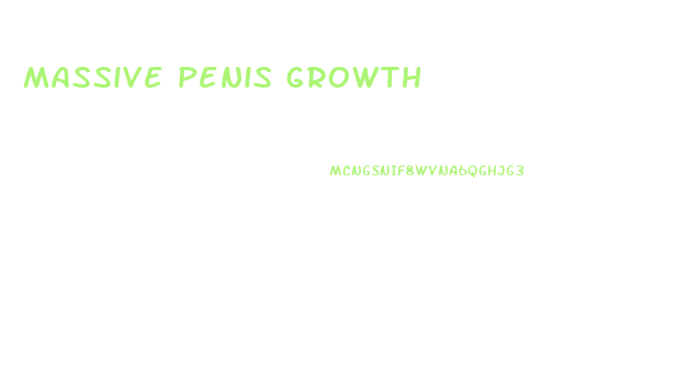 massive penis growth