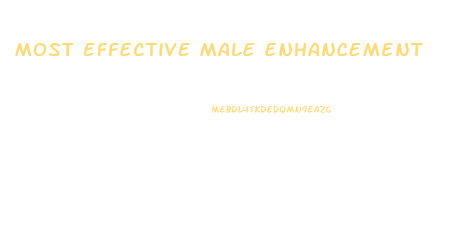 most effective male enhancement