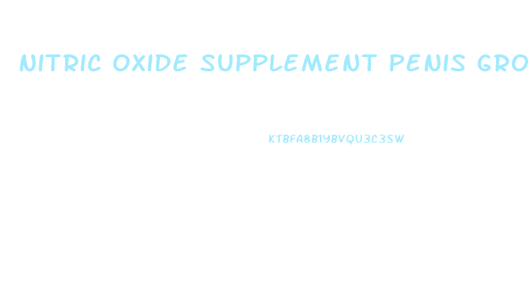 nitric oxide supplement penis growth