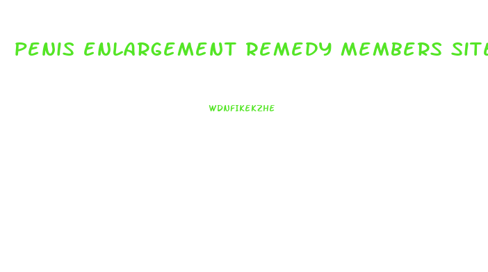 penis enlargement remedy members site