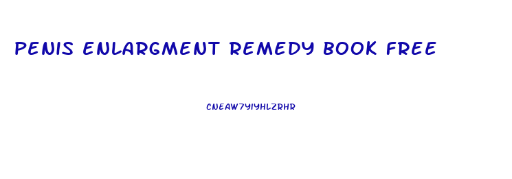 penis enlargment remedy book free