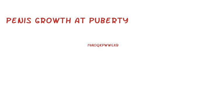 penis growth at puberty