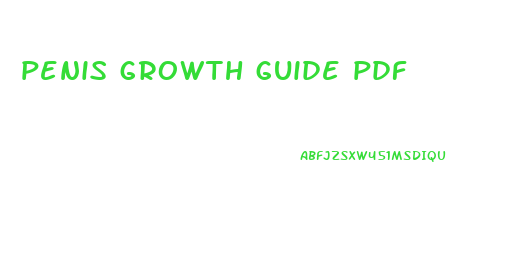 penis growth guide pdf