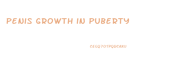 penis growth in puberty