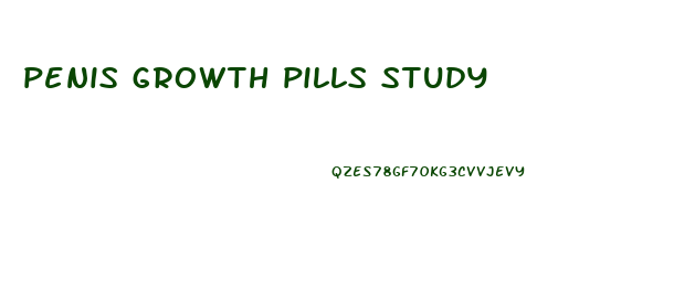penis growth pills study