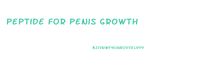 peptide for penis growth