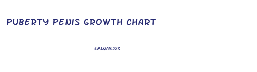 puberty penis growth chart