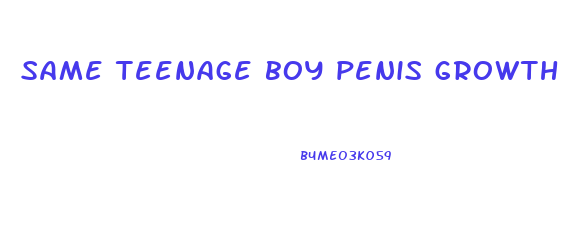 same teenage boy penis growth over the years