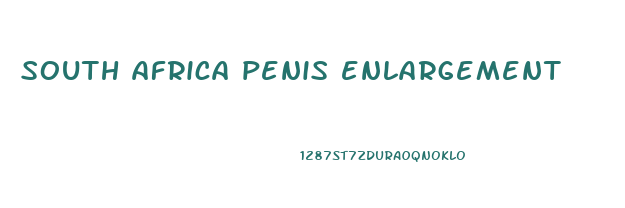 south africa penis enlargement