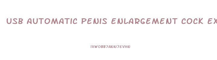 usb automatic penis enlargement cock extender