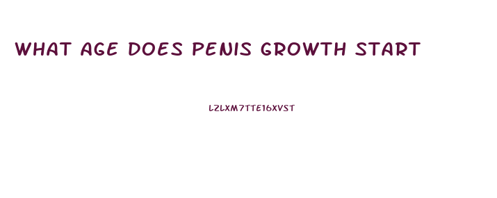 what age does penis growth start