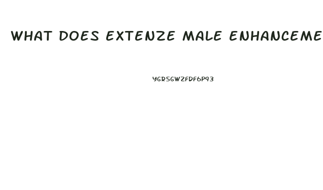 what does extenze male enhancement drink do