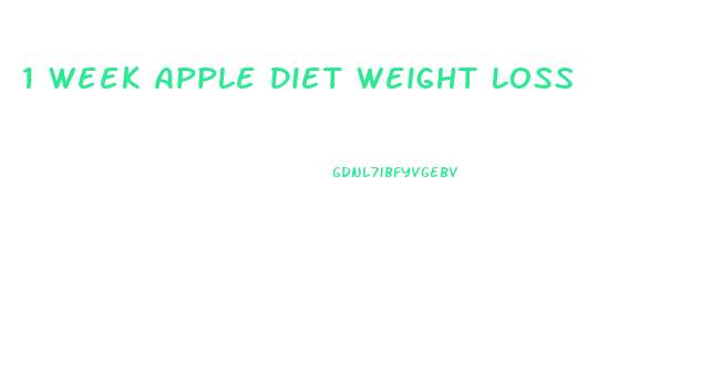 1 Week Apple Diet Weight Loss