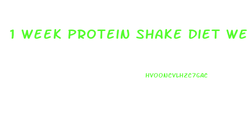 1 Week Protein Shake Diet Weight Loss Site Myproanacom