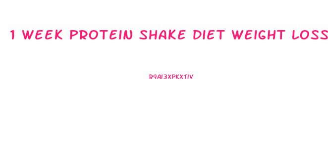 1 Week Protein Shake Diet Weight Loss Site Myproanacom