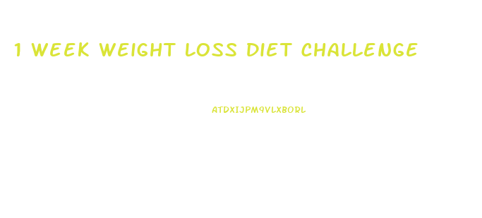 1 Week Weight Loss Diet Challenge