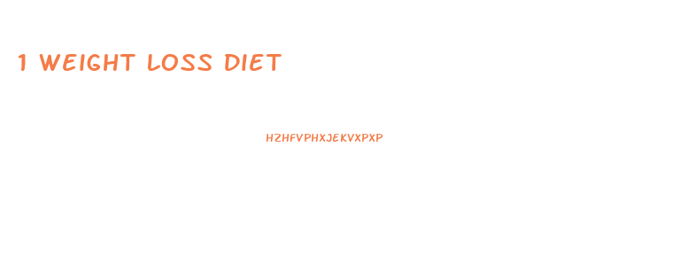1 Weight Loss Diet