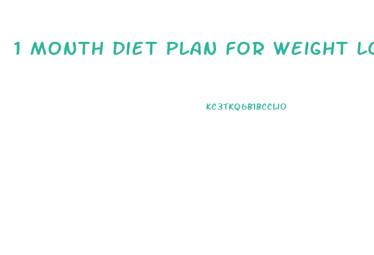 1 month diet plan for weight loss indian