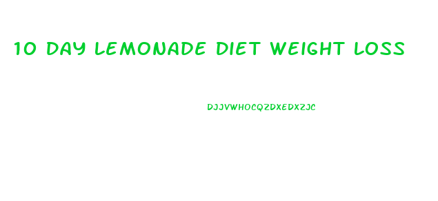 10 Day Lemonade Diet Weight Loss