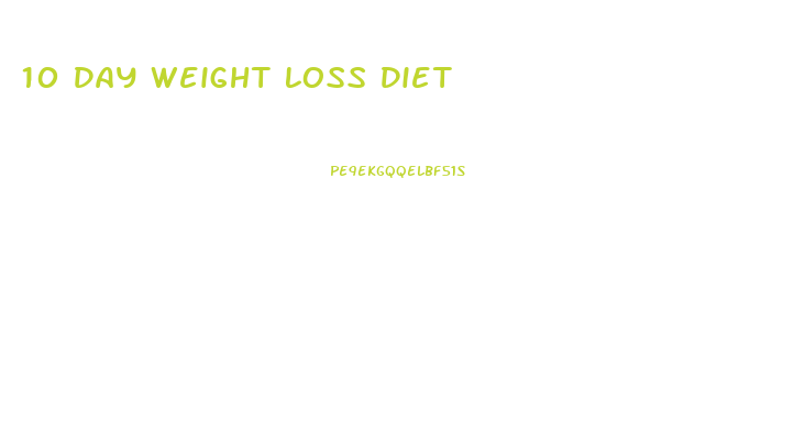 10 Day Weight Loss Diet
