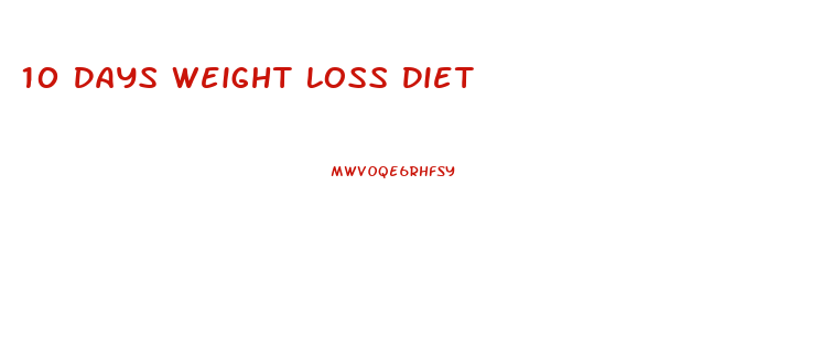 10 Days Weight Loss Diet
