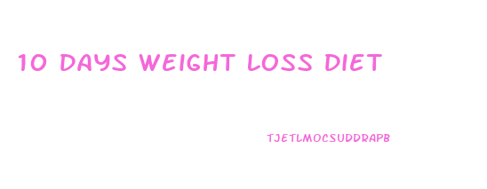 10 Days Weight Loss Diet