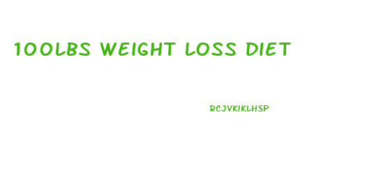 100lbs weight loss diet