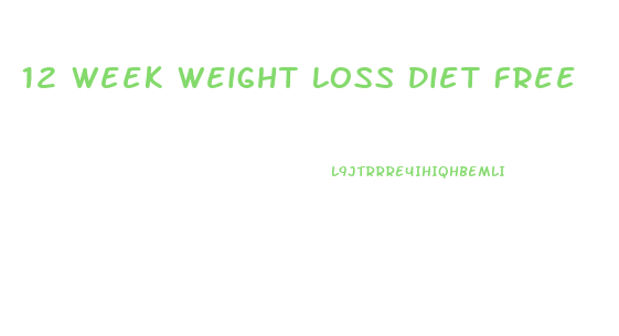 12 Week Weight Loss Diet Free