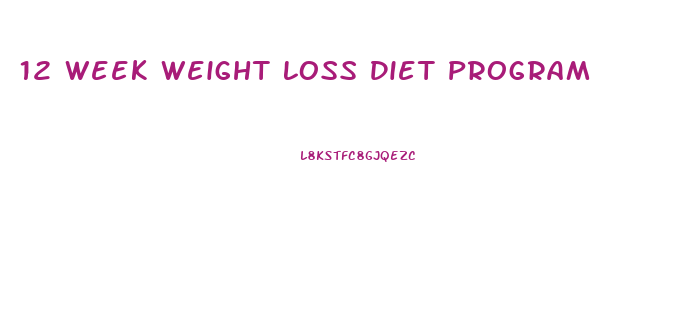 12 Week Weight Loss Diet Program