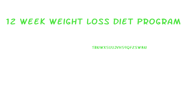 12 Week Weight Loss Diet Program